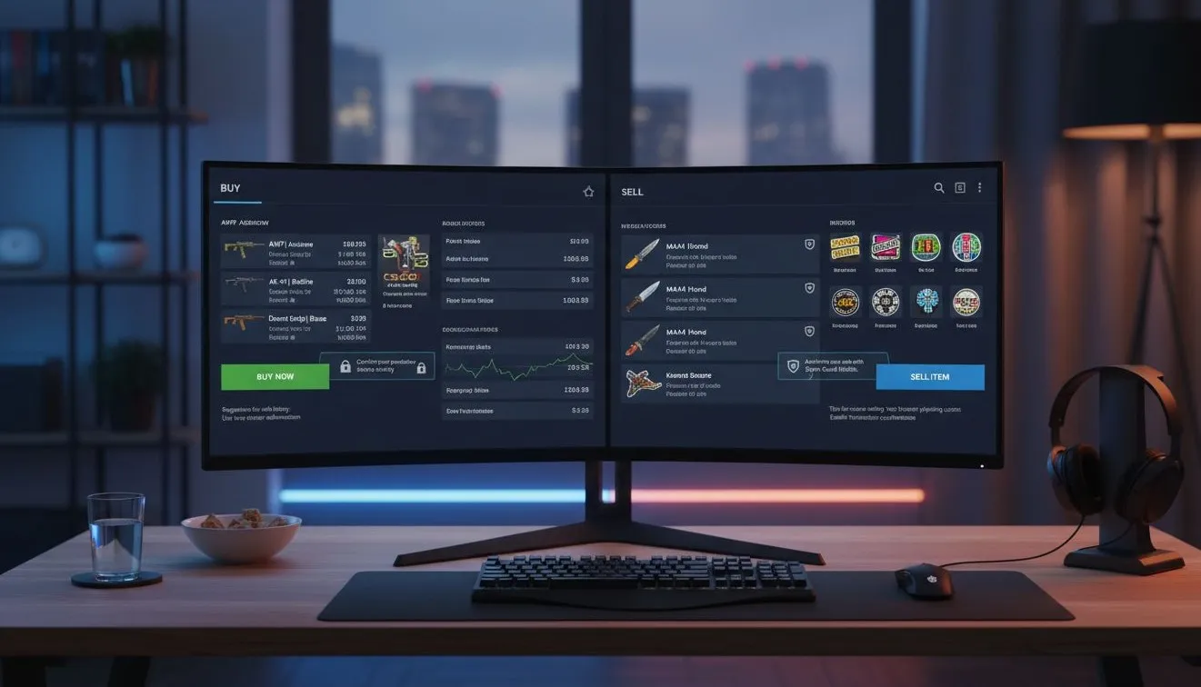 Как безопасно покупать и продавать предметы на Steam Market (CS:GO)